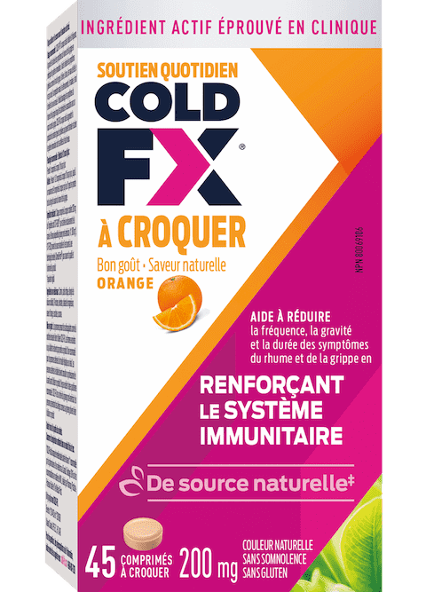 Cold-FX À Croquer Orange, 45 capsules