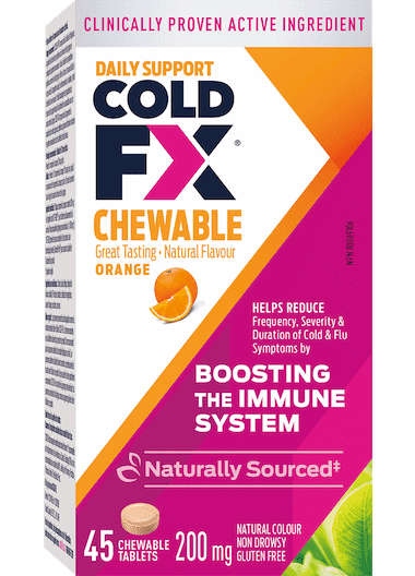 Cold-FX Chewable Orange, 45 capsules