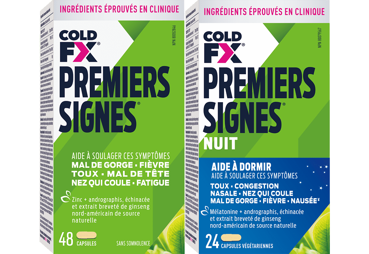 Cold-FX Premiers Signes, 48 & 24 capsules