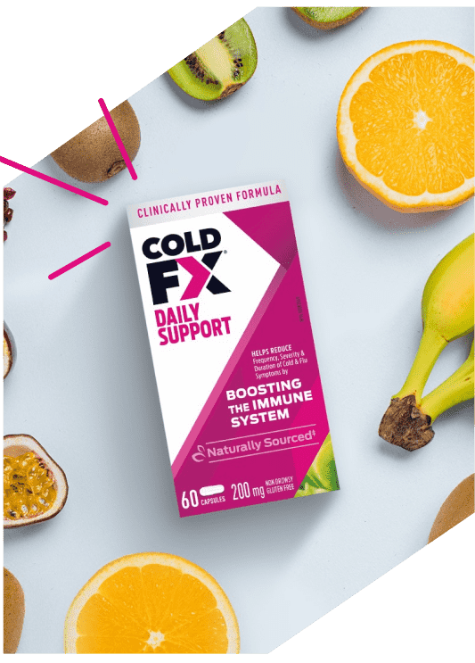 Cold-FX Daily Support, 60 capsules and fruit